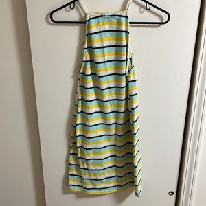 Zara striped open cut dress